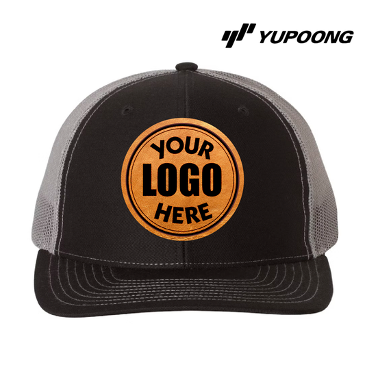 Leather Patch Trucker Cap